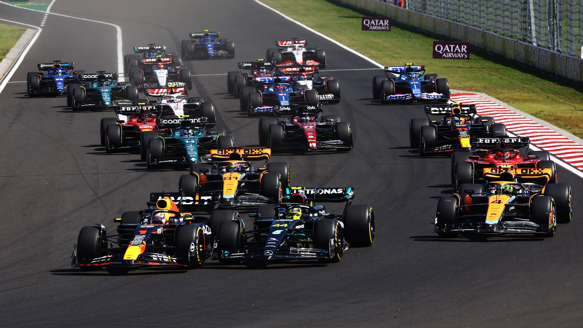 Imagen de la salida del GP de Hungría de 2023 Imagen de la salida del GP de Hungría de 2023
