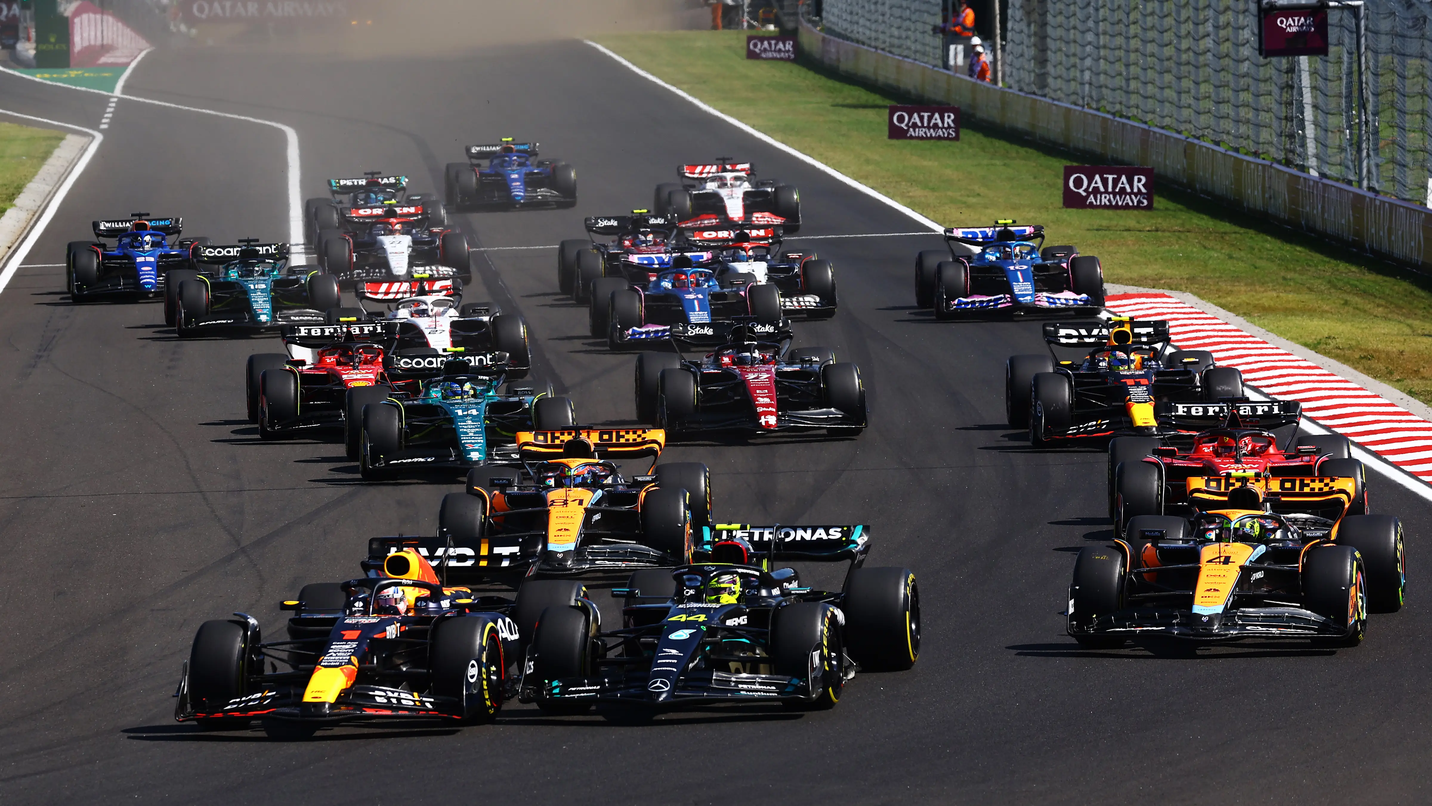 Imagen de la salida del GP de Hungría de 2023 Imagen de la salida del GP de Hungría de 2023