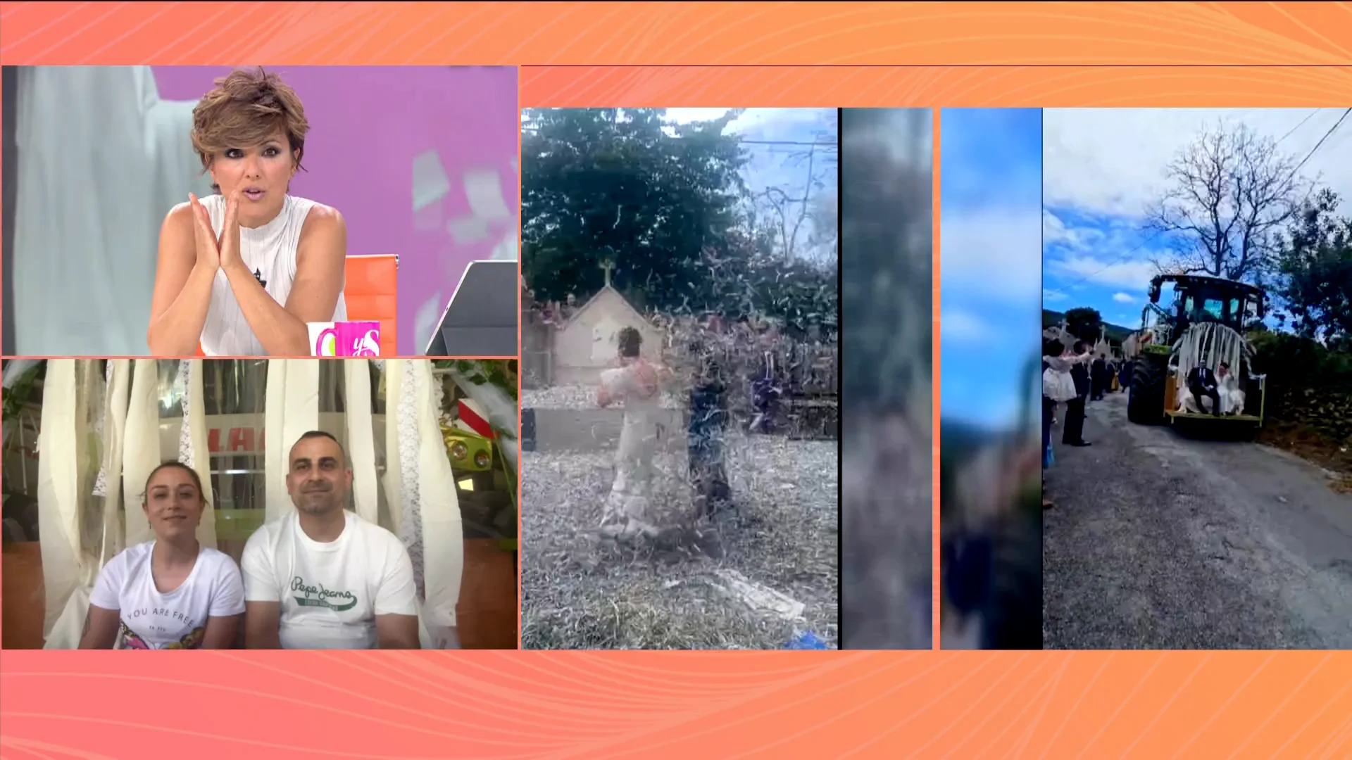 Una boda entre toneladas de confeti: "Ten&iacute;an una empresa de limpieza preparada para el d&iacute;a siguiente"