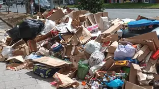 El personal de recogida de basura de A Coruña supedita la desconvocatoria de la huelga a la retirada de expedientes La basura se sigue acumulando en las calles de la ciudad herculina EUROPA PRESS 17/07/2024