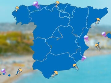 Mapa de las medusas en España 