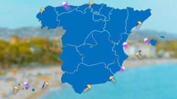 Mapa de las medusas en España 