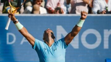 Rafa Nadal reacciona tras ganar a Navone y meterse en semifinales de Bastad