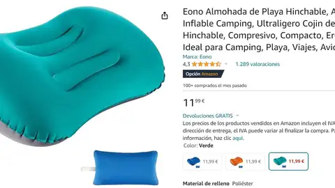 Cojín de playa hinchable Cojín de playa hinchable