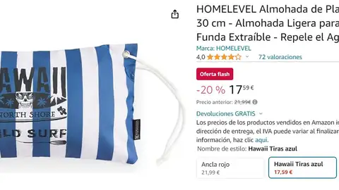 Cojín de playa con cordel Cojín de playa con cordel