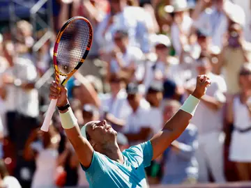 Rafa Nadal celebra su pase a la final del ATP 250 de Bastad Rafa Nadal celebra su pase a la final del ATP 250 de Bastad