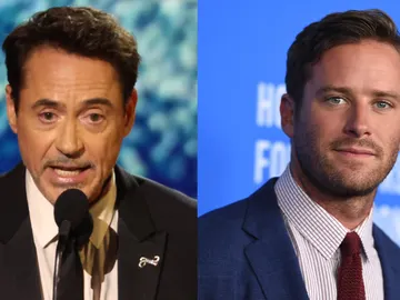 Montaje de Robert Downey Jr. y Armie Hammer Montaje de Robert Downey Jr. y Armie Hammer