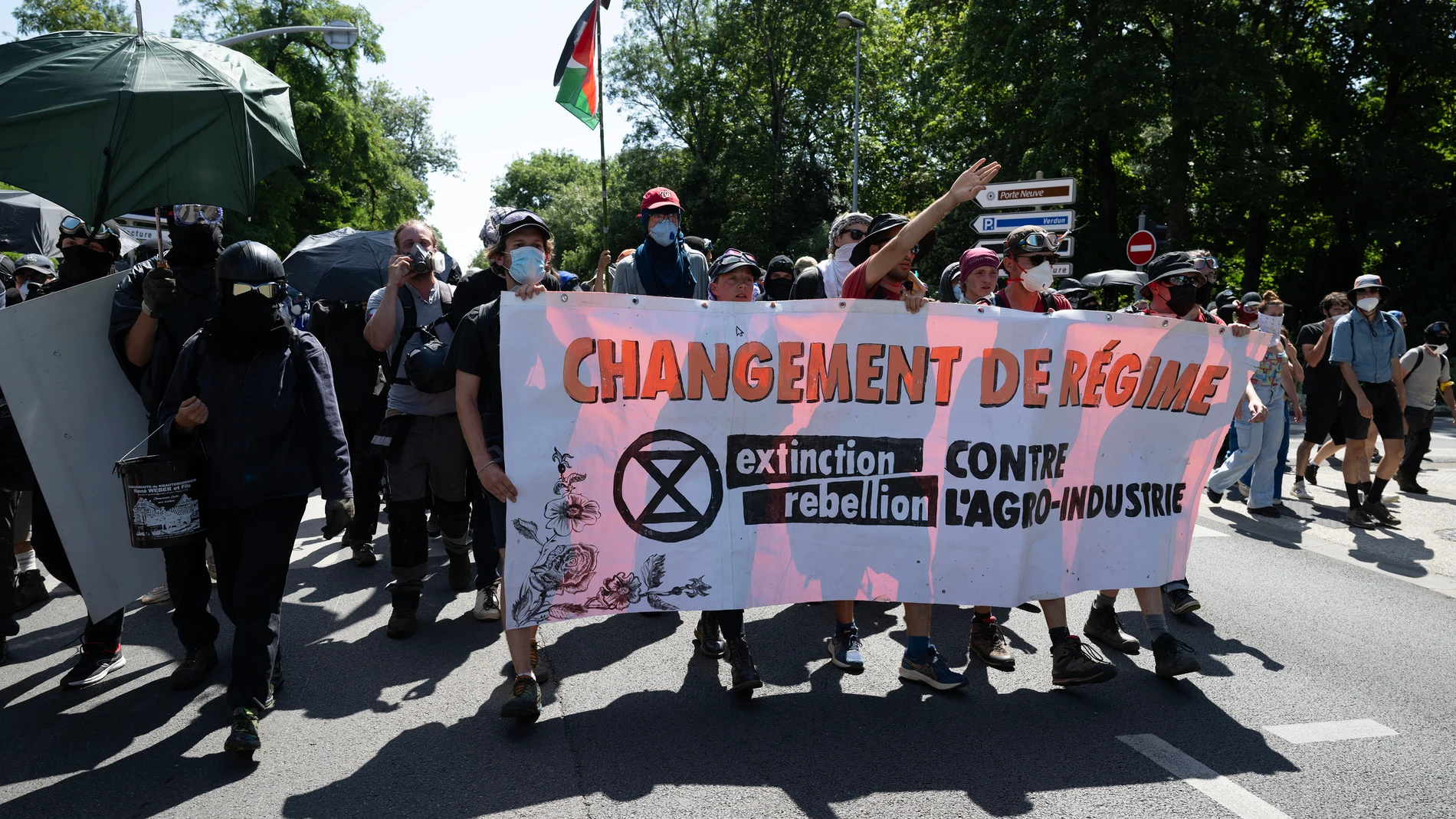 Imagen de la manifestación en Francia Imagen de la manifestación en Francia