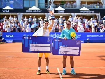 Nuno Borges y Rafa Nadal, campeón y finalista del ATP 250 de Bastad