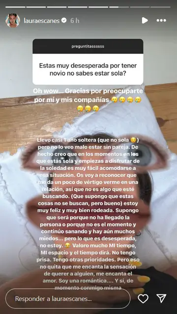 Historia de Instagram de Laura Escanes Historia de Instagram de Laura Escanes