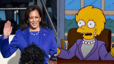 Kamala Harris y Lisa Simpson Kamala Harris y Lisa Simpson