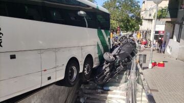 El accidente de tráfico ocurrido en un barrio de Barcelona