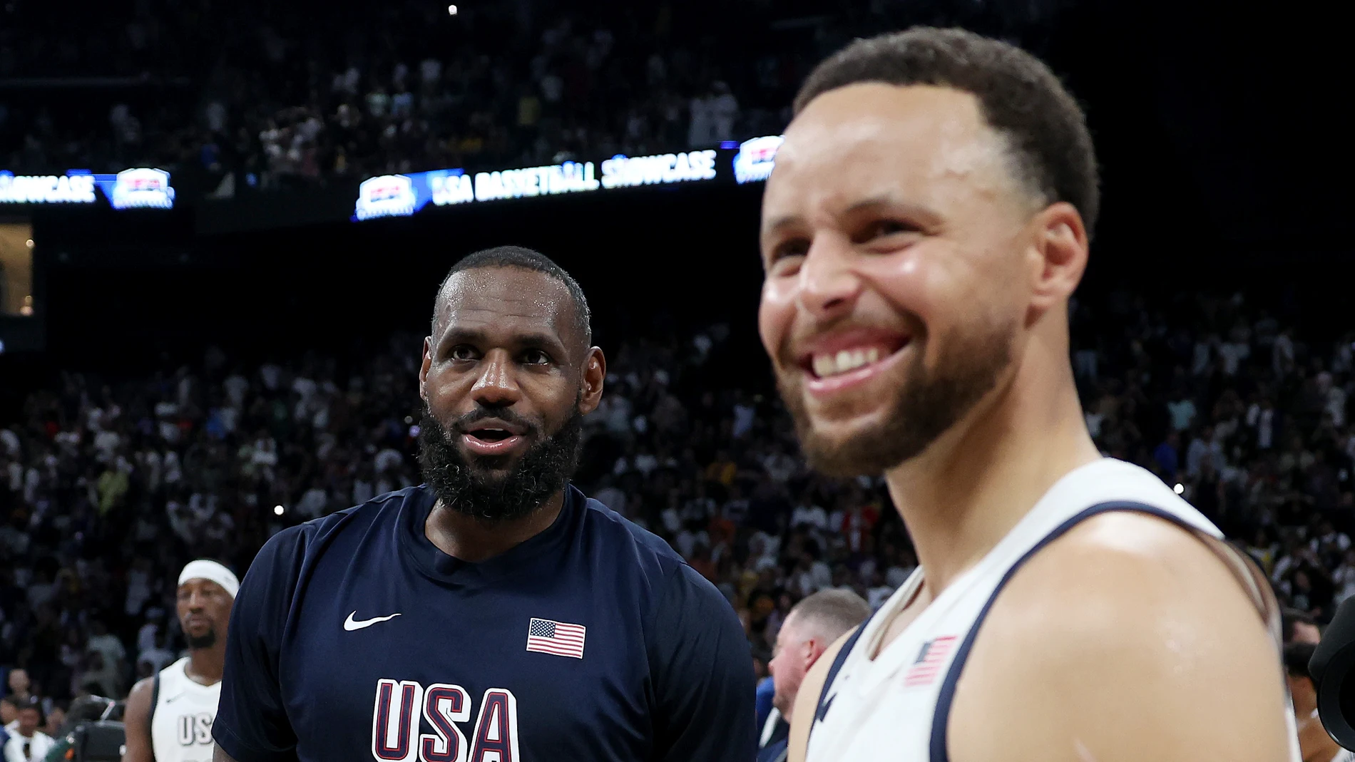 Lebron James y Stephen Curry con el Team USA Lebron James y Stephen Curry con el Team USA