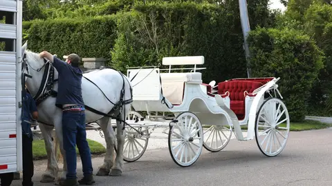 Carro de caballos en el cumpleaños de Jennifer López Carro de caballos en el cumpleaños de Jennifer López