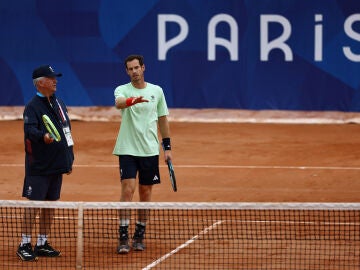 Andy Murray, en las instalaciones e Roland Garros antes de los JJOO