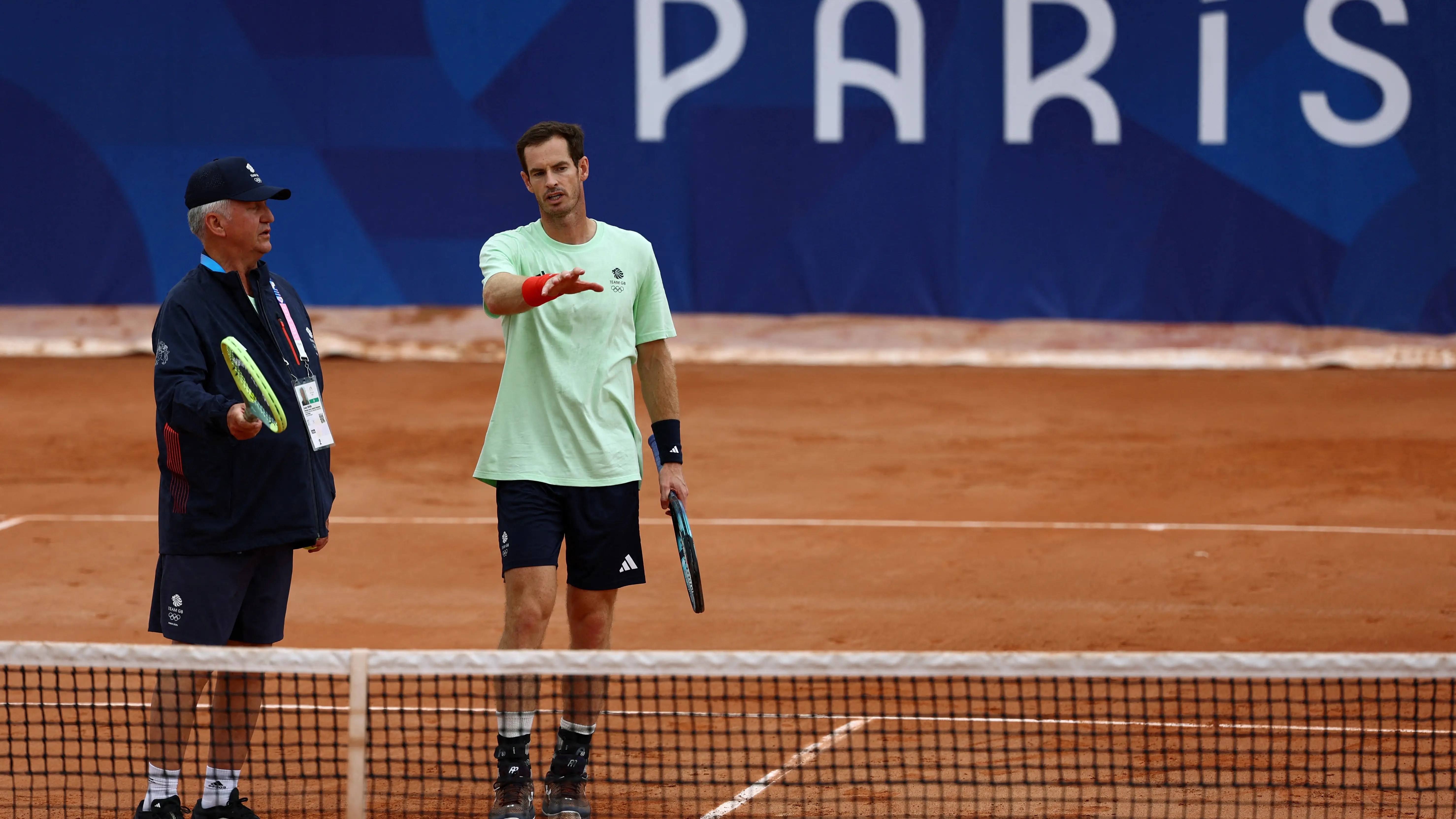 Andy Murray, en las instalaciones e Roland Garros antes de los JJOO