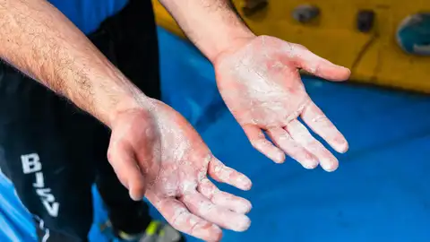 Talco usado para el deporte Talco usado para el deporte