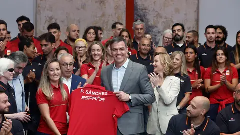 Pedro Sánchez, con los deportistas olímpicos y paralímpicos Pedro Sánchez, con los deportistas olímpicos y paralímpicos