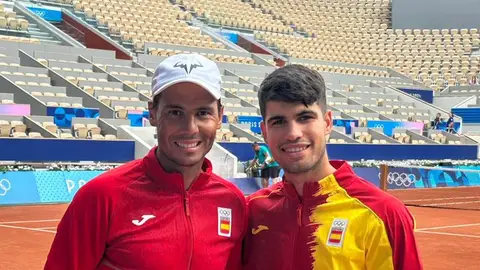 Nadal y Alcaraz, en la Philippe Chatrier Nadal y Alcaraz, en la Philippe Chatrier