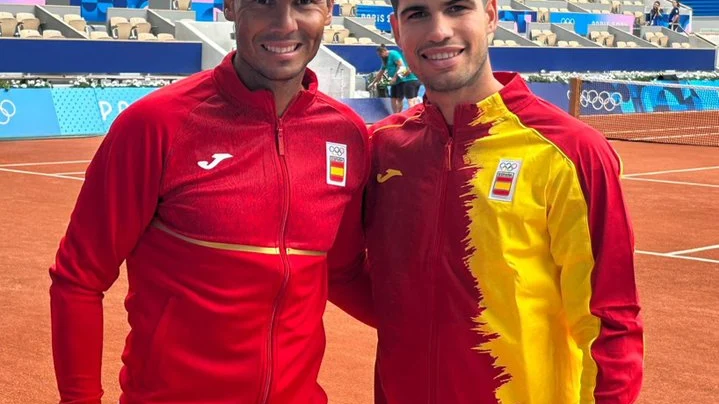 Nadal y Alcaraz, en la Philippe Chatrier