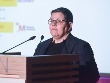 La directora del Instituto de Mujeres, Isabel García, interviene durante la presentación de la 20 edición del festival Ellas Crean