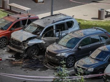 Dos heridos en la explosión de una bomba en un coche en Moscú.