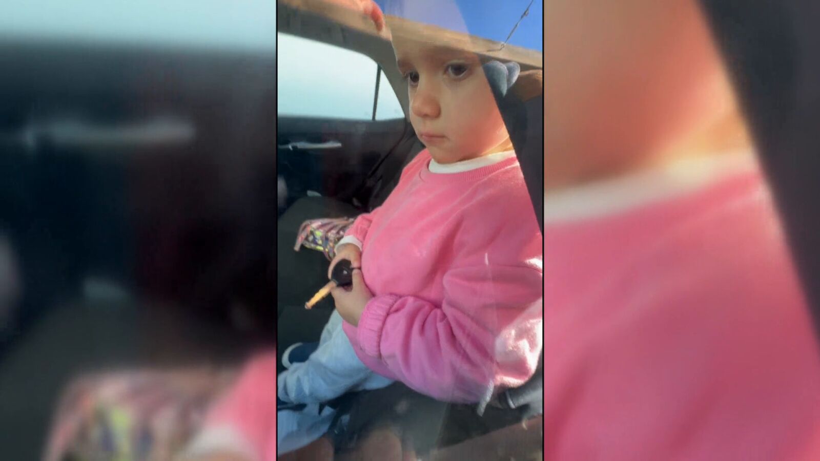Su hija de 2 años se quedó atrapada en el coche con la llave y petrificada por el miedo: 