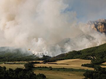 El fuego en Huesca