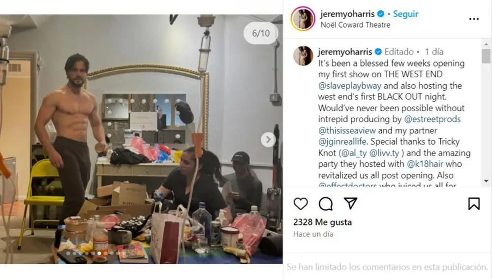 Kit Harington sin camiseta en una publicación de Instagram Kit Harington sin camiseta en una publicación de Instagram