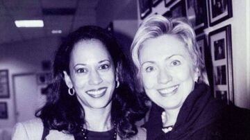 Hillary Clinton y Kamala Harris 