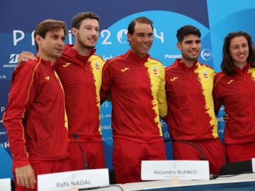 Los integrantes del equipo olímpico español de tenis en los JJOO de París 2024