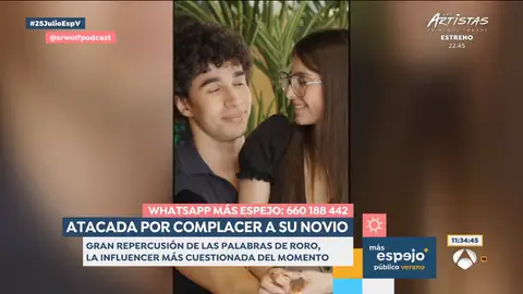 Roro junto a su novio Roro junto a su novio