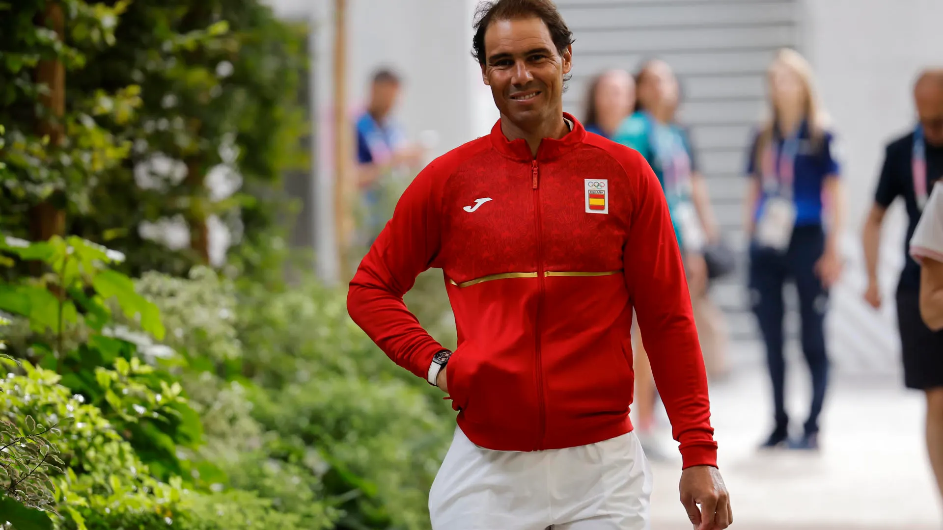 Rafa Nadal en la Villa Olímpica de París Rafa Nadal en la Villa Olímpica de París