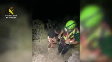 Rescate in extremis de un joven perdido en una zona de difícil acceso en Tenerife, cerca de donde desapareció Jay Slater