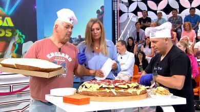 La hamburguesa más grande de España, en el plató de Y ahora Sonsoles: 