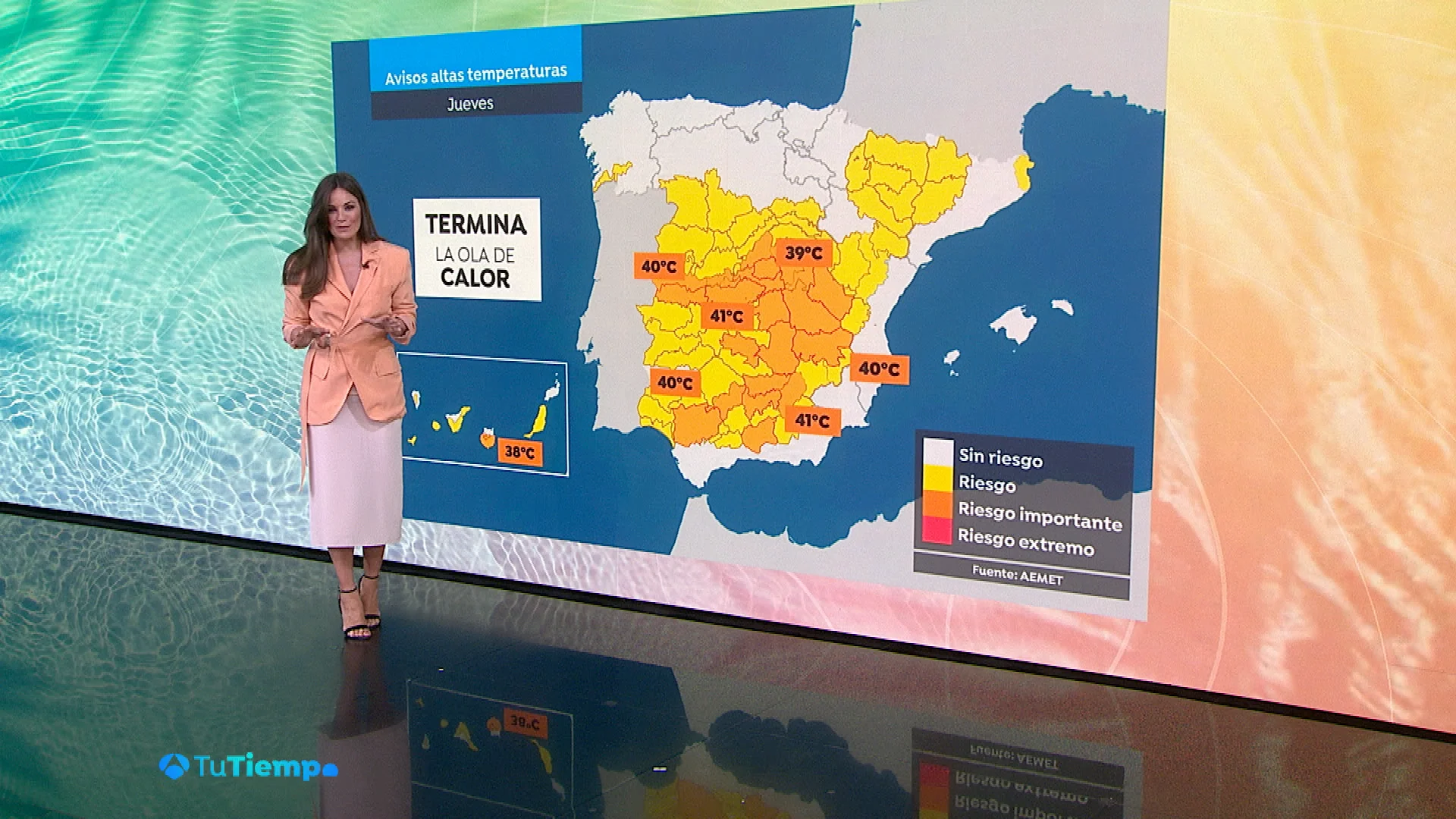 Mercedes Martín y la previsión del tiempo Mercedes Martín y la previsión del tiempo