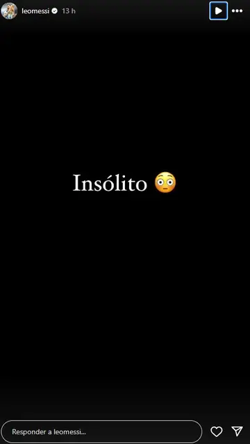Publicación de Leo Messi en su Instagram Publicación de Leo Messi en su Instagram