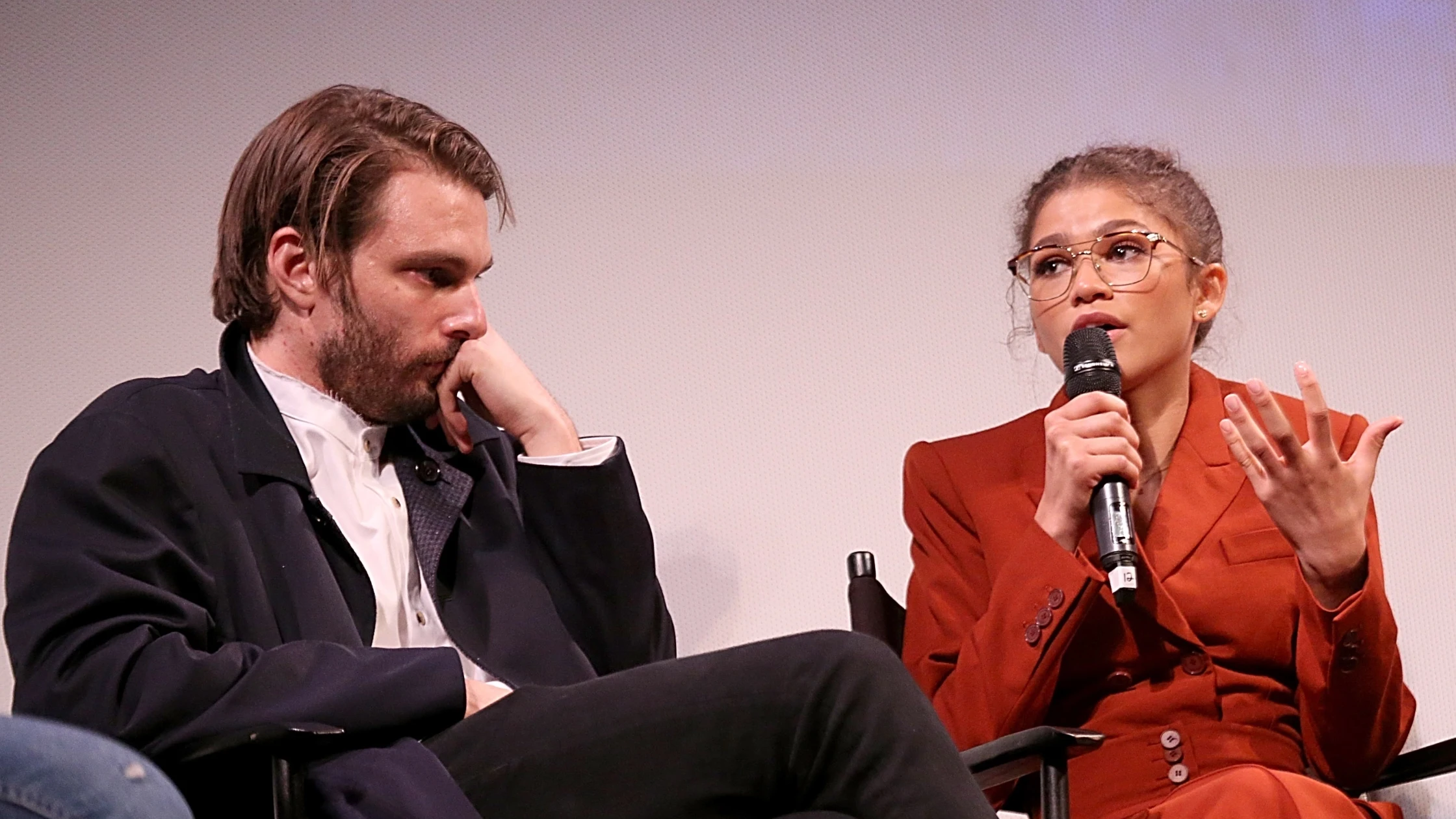 Sam Levinson y Zendaya en la premiere de Euphoria en 2019