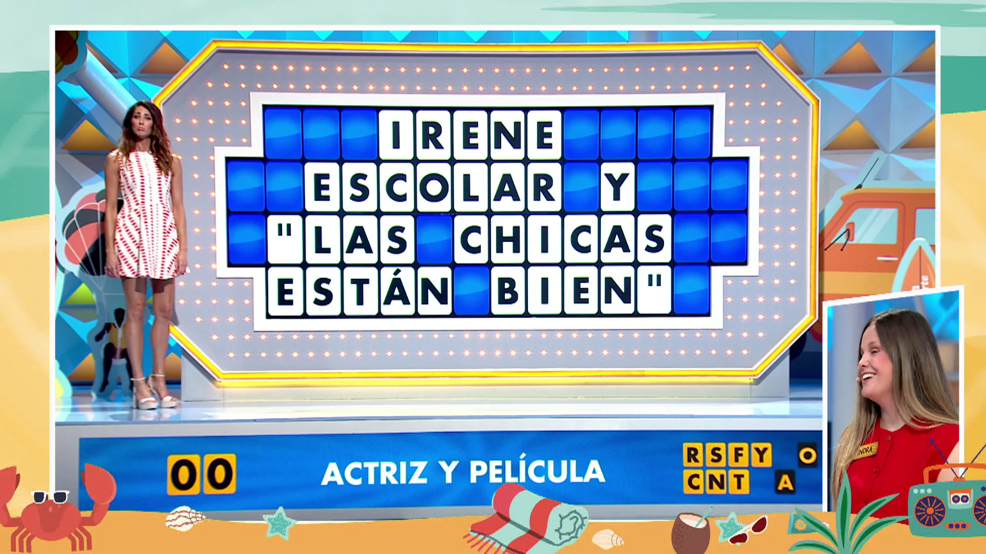 &iexcl;Por poco! Un panel cin&eacute;filo se le complica a Alejandra en la Gran Final de La ruleta de la suerte