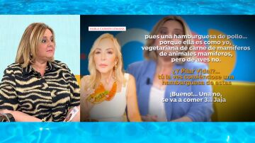 Pilar Vidal reacciona a las palabras de Carmen Lomana 