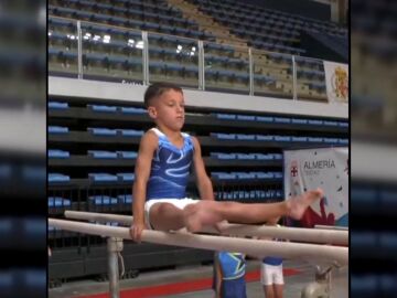 Leo, campeón de España de gimnasia artística a sus 7 años: "Quiero llegar a las olimpiadas"