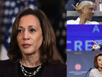 Imagen de los apoyos fundamentales con los que cuenta Kamala Harris en su carrera presidencial. Imagen de los apoyos fundamentales con los que cuenta Kamala Harris en su carrera presidencial.