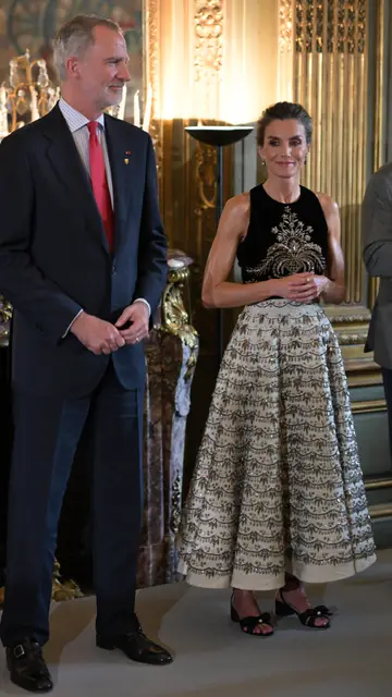 La reina Letizia y Felipe VI en París La reina Letizia y Felipe VI en París