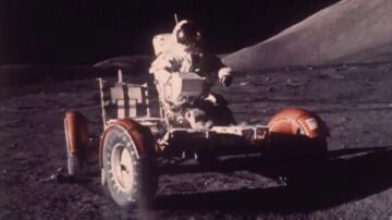Primer recorrido en coche en la Luna