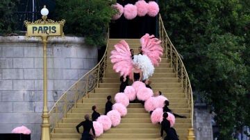 Lady Gaga en la ceremonia inaugural de París