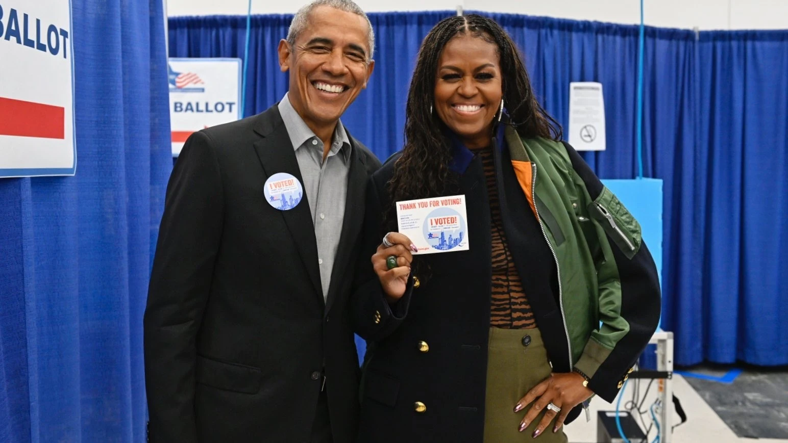 Matrimonio Obama en el colegio electoral en 2022