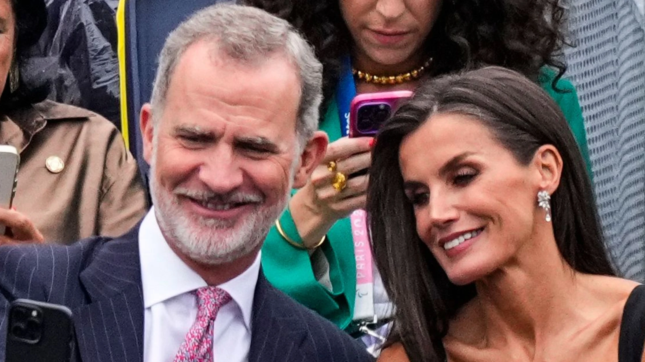 Los reyes Felipe y Letizia en la inauguraci&oacute;n de los JJ. OO. de Par&iacute;s
