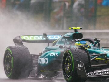 Aston Martin de Fernando Alonso en el GP de Bélgica de F1 2024