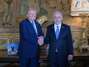 Trump recibe a Netanyahu en Florida.