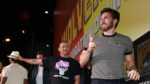 Chris Evans junto a Channing Tatum en la Comic-Con de San Diego Chris Evans junto a Channing Tatum en la Comic-Con de San Diego